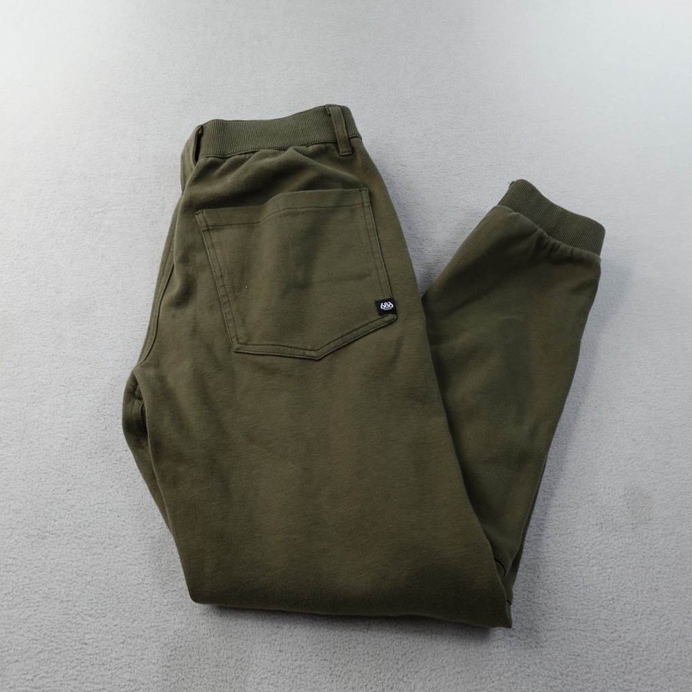 686 Everywhere Double Knit Pant Mens Large Green Performance Slim Fit Outdoor